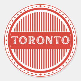 Toronto City Pride Emblem – Canadian Identity Ronde Sticker
