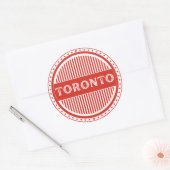 Toronto City Pride Emblem – Canadian Identity Ronde Sticker (Envelop)