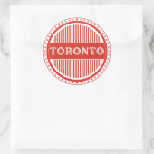 Toronto City Pride Emblem – Canadian Identity Ronde Sticker (Tas)