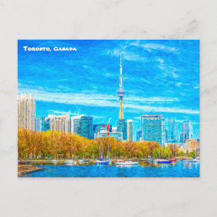 Toronto City Skyline, CN Tower, Canada, Briefkaart