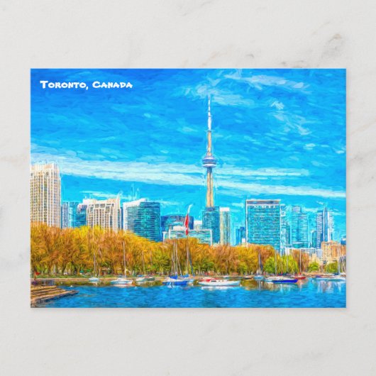 Toronto City Skyline, CN Tower, Canada, Briefkaart (Voorkant)