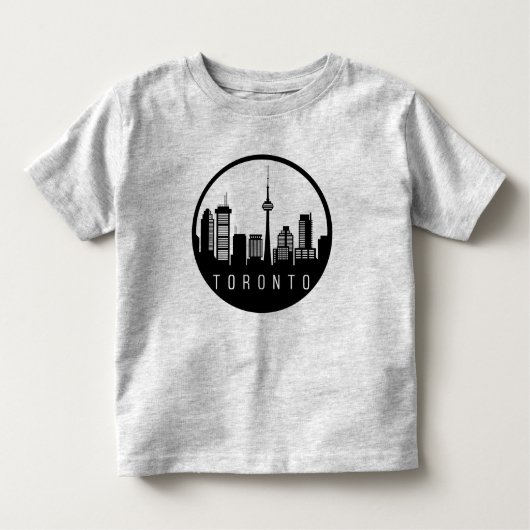 Toronto City Skyline Kinder Shirts (Voorkant)
