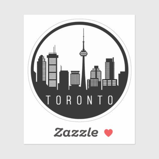 Toronto City Skyline Sticker (Vel)