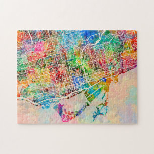 Toronto City Street Map Legpuzzel