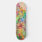 Toronto City Street Map Persoonlijk Skateboard (Voorkant)