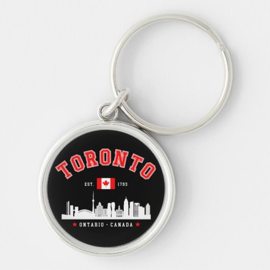 Toronto Cityscape, Canada Sleutelhanger (Voorkant)