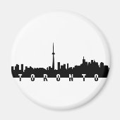 toronto cityscape canada stadsymbool zwarte silhou magneet (Voorkant)