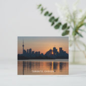 Toronto Cityscape op Sunset Briefkaart (Staand voorkant)