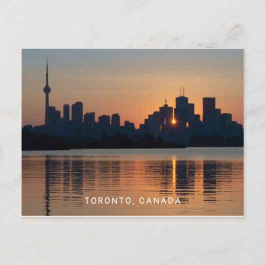 Toronto Cityscape op Sunset Briefkaart (Voorkant)
