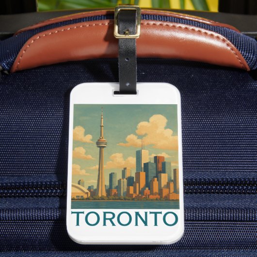  Toronto - CN Tower Skyline Bagagelabel (Voorkant Insitu 2)