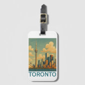  Toronto - CN Tower Skyline Bagagelabel (Voorkant (verticaal))