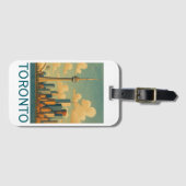  Toronto - CN Tower Skyline Bagagelabel (Voorkant (horizontaal))