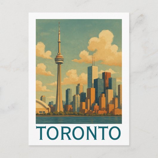 Toronto - CN Tower Skyline Briefkaart (Voorkant)