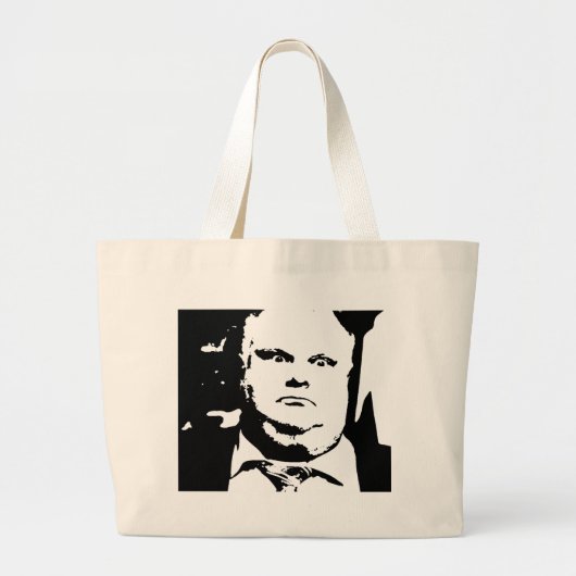 Toronto Crack Smoking Mayor Rob Ford Grote Tote Bag (Voorkant)