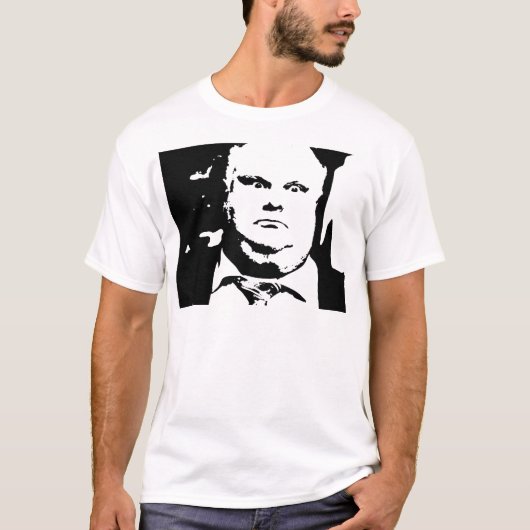 Toronto Crack Smoking Mayor Rob Ford T-shirt (Voorkant)