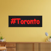 "#Toronto" Cute Design. Bestel nu Canvas Afdruk (Insitu (Woonkamer))