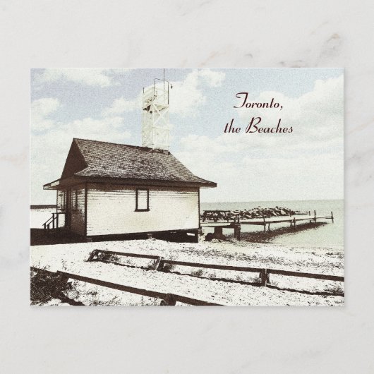 toronto, de stranden, badkamer briefkaart (Voorkant)
