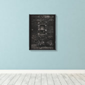 Toronto Destilleerderij District Ramen 5 met Rand Canvas Afdruk (Insitu (Houten vloer))