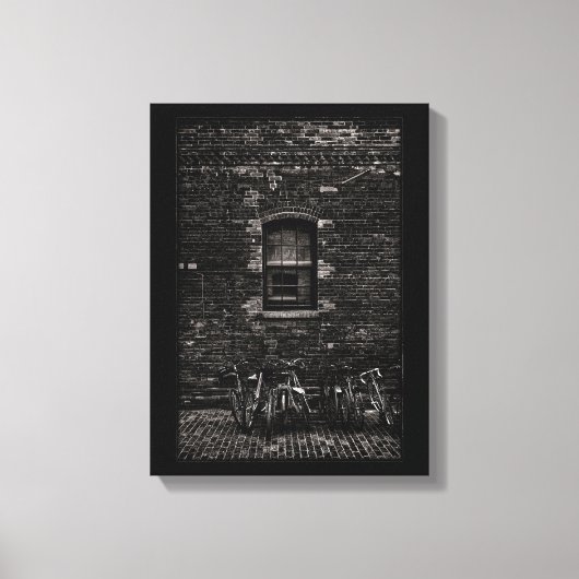 Toronto Distillery District Ramen 5 met rand Canvas Afdruk (Voorkant)