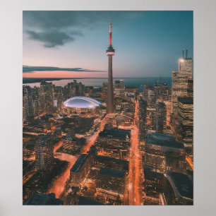 Toronto Downtown stadsgezicht, Toronto Downtown ku Poster