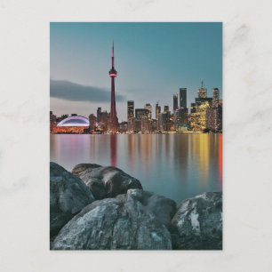 Toronto Downtown, toronto downtown 's nachts Briefkaart