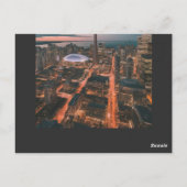 Toronto Downtown, toronto downtown 's nachts Briefkaart (Achterkant)