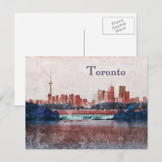 Toronto dreamy skyline briefkaart (Voorkant / Achterkant)