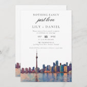 Toronto Elopement Wedding Reception Kaart (Voorkant / Achterkant)
