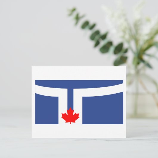 Toronto Flag Briefkaart (Staand voorkant)