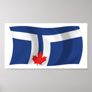 Toronto Flag Poster Print