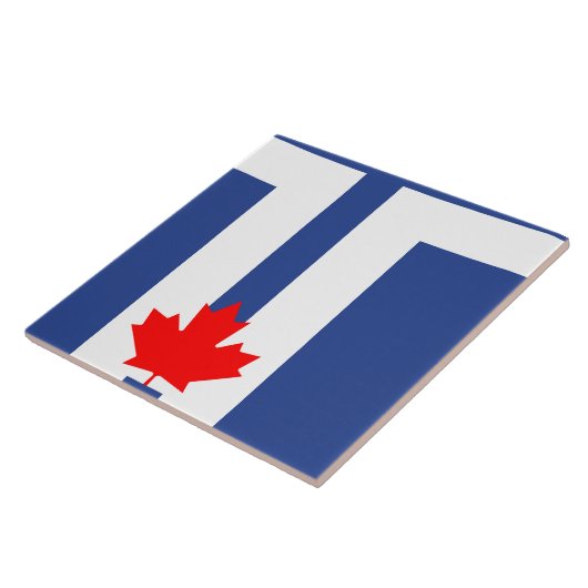 Toronto Flag Tile Tegeltje (Zijkant)