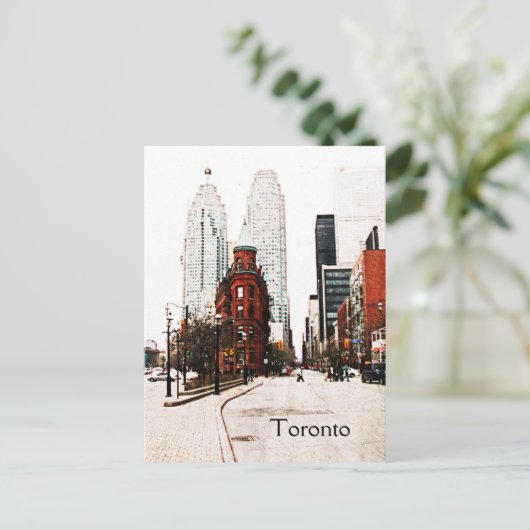 Toronto, Flat Iron-gebouw Briefkaart (Staand voorkant)