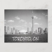 Toronto Greyscale Cityscape Briefkaart (Voorkant)