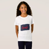 Toronto Handwrited Red Typography T-Shirt (Voorkant volledig)