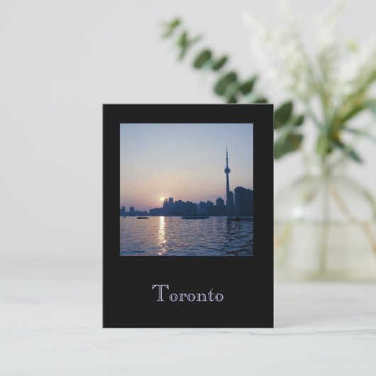 Toronto Harborfront sunset Briefkaart (Staand voorkant)