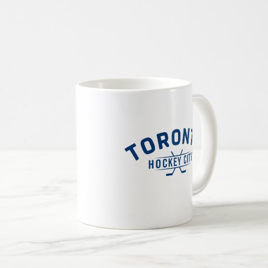 Toronto Hockey City Blauwe Logo Mok (Voorkant rechts)