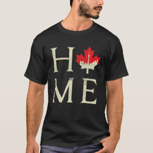 Toronto Home Canada Day Maple Proud Canadian Flag T-shirt
