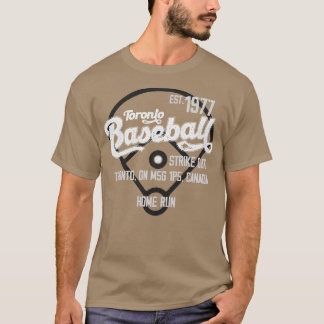 Toronto Honkbal Est 1977 Honkbalfan T-shirt
