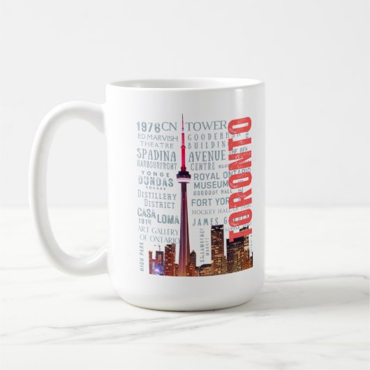 Toronto Iconische bezienswaardigheden Koffiemok (Links)