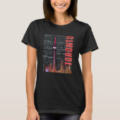 Toronto Iconische bezienswaardigheden T-shirt (Voorkant)