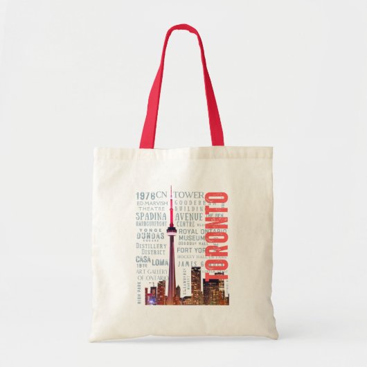 Toronto Iconische bezienswaardigheden Tote Bag (Voorkant)