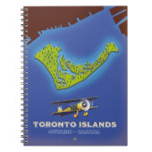 Toronto Islands, Ontario, Canada map Notitieboek (Voorkant)