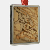 TORONTO  kaart Metalen Ornament (Rechts)