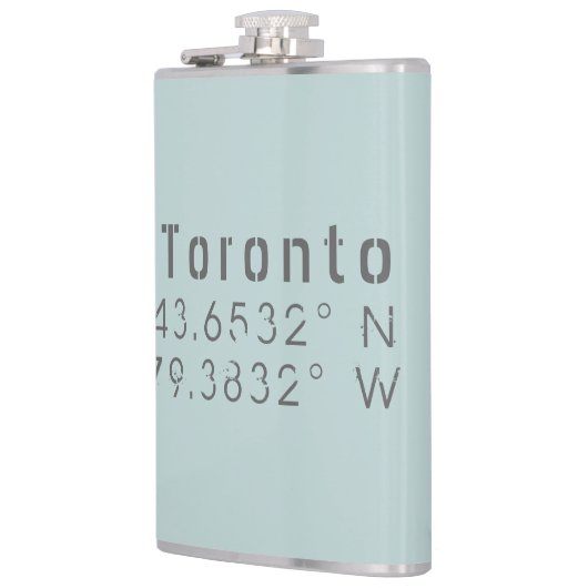 Toronto Latitude Lengtegraad Heupfles (Links)