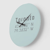 Toronto Latitude Longitude wandklok (Hoek)