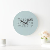 Toronto Latitude Longitude wandklok (Huis)