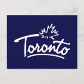 Toronto Leaf Script Briefkaart (Voorkant)