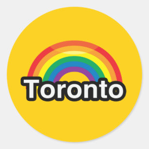 TORONTO LGBT PRIDE REGENBOOG RONDE STICKER