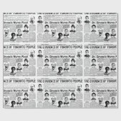 Toronto mensen  cadeaupapier voor kranten (Vlak)