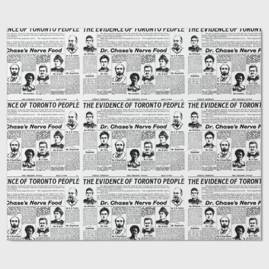 Toronto mensen cadeaupapier voor kranten (Vlak)